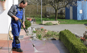 pressure wash driveway