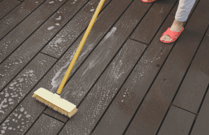 pressure washing is a must to remove deck stains