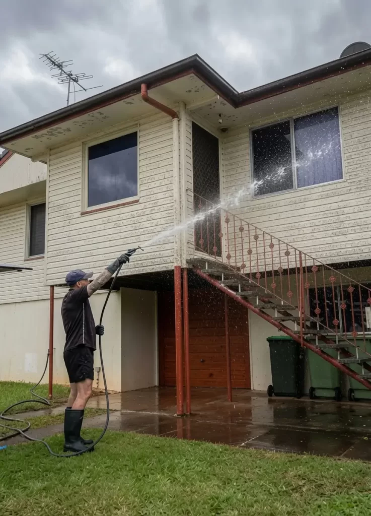 Pressure Cleaning Brisbane 1 Professional house washing service on a Brisbane home
